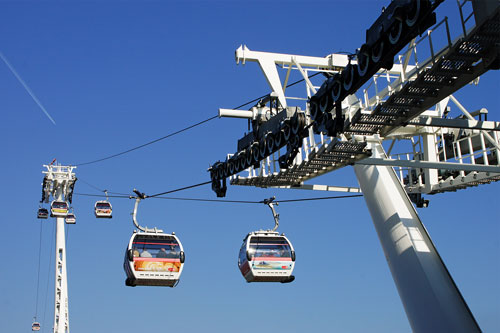 EMIRATES AIR LINE - CABLE CAR - Photo: ©2013 Ian Boyle - www.simplompc.co.uk - Simplon Postcards