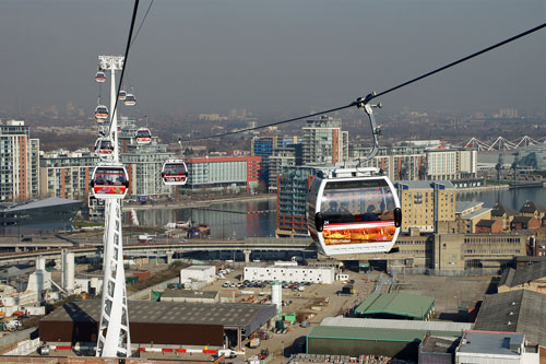 EMIRATES AIR LINE - CABLE CAR - Photo: ©2013 Ian Boyle - www.simplompc.co.uk - Simplon Postcards