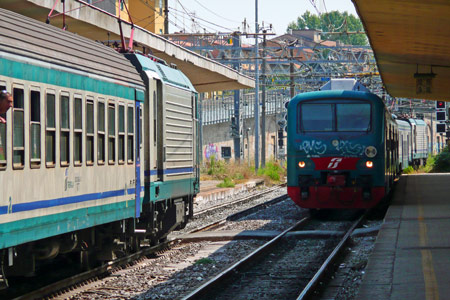 Train at  Livorno - Photo: © Ian Boyle, 23rd August 2009