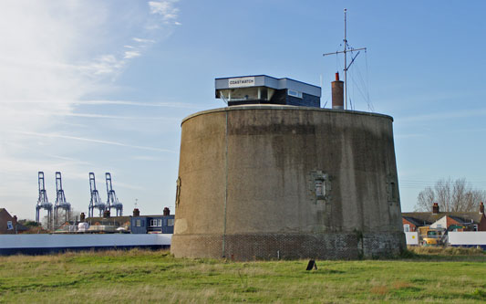 Martello Tower P at Felixstowe - Photo: © Ian Boyle, 23rd November 2012 - www.simplonpc.co.uk