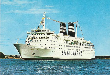 Wellamo - Dana Gloria - King of Scandinavia - Color Viking - Jupiter -  Ferry Photographs - Ferry Postcards