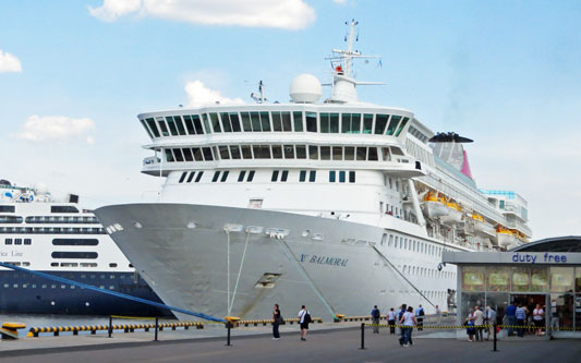 Balmoral at St Petersburg Cruise Terminal - Photo:  Ian Boyle 27th May 2013