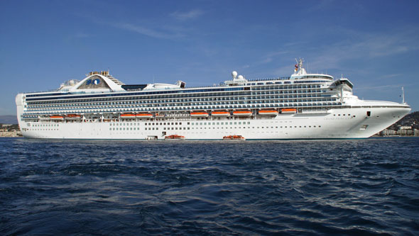 GRAND PRINCESS at Cannes - Photo:  Ian Boyle, 29th October 2011 -  www.simplonpc.co.uk