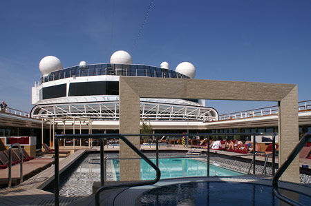 Eurodam - Lido Pool area on the Lido Deck