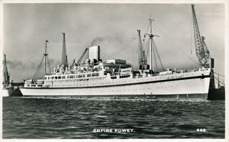 EMPIRE FOWEY - ex-POTSDAM - Norddeutscher Lloyd - www.simplonpc.co.uk