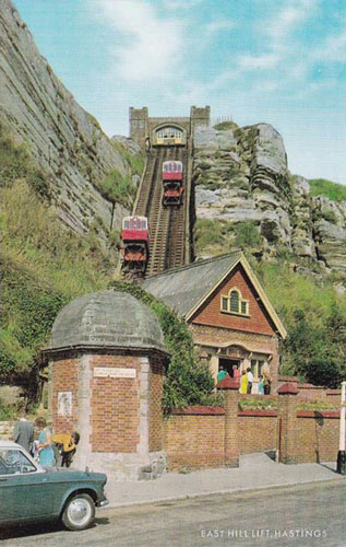 Hastings East Hill Cliff Lift - Photo: © Ian Boyle, 14th May 2007 -  www.simplonpc.co.uk