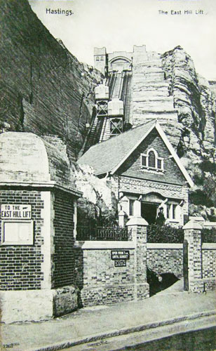 Hastings East Hill Cliff Lift - Photo: © Ian Boyle, 14th May 2007 -  www.simplonpc.co.uk