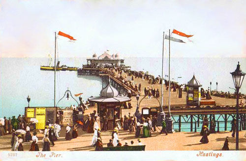 HASTINGS PIER POSTCARD - www.simplonpc.co.uk