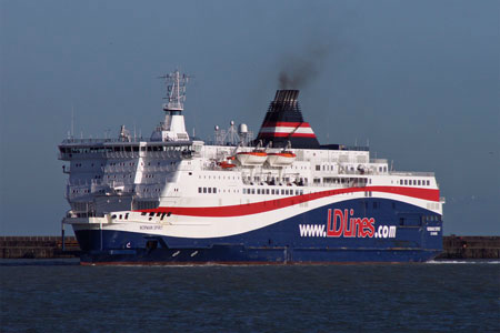 NORMAN SPIRIT on DFDS charter for Dover-Dunkerque services - Photo:  Ian Boyle, 12th December 2011 - www.simplonpc.co.uk 