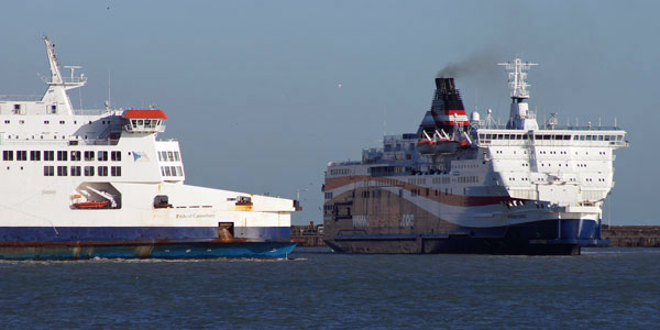 NORMAN SPIRIT on DFDS charter for Dover-Dunkerque services - Photo:  Ian Boyle, 12th December 2011 - www.simplonpc.co.uk 