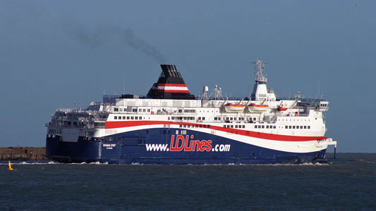 NORMAN SPIRIT on DFDS charter for Dover-Dunkerque services - Photo:  Ian Boyle, 12th December 2011 - www.simplonpc.co.uk 