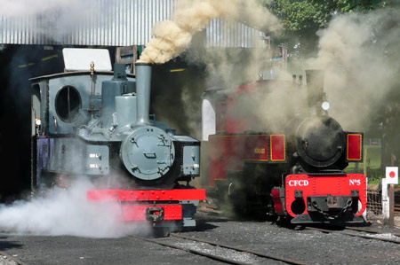 Hfd No.1091 at Page's Park shed with CFCD No.5 