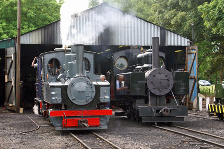 Hfd No.1091 at Page's Park shed with CFCD No.5 