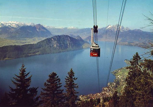 Luftseilbahn Weggis-Rigi Kaltbad - www.simplonpc.co.uk - Simplon Postcards