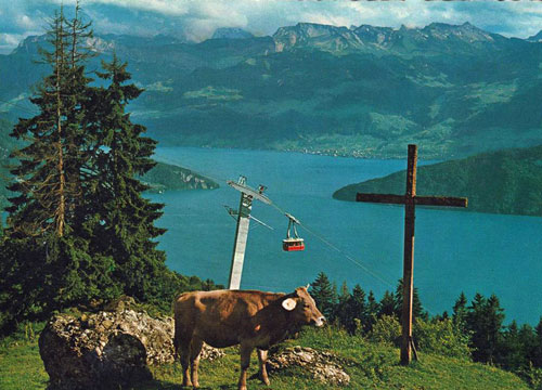 Luftseilbahn Weggis-Rigi Kaltbad - www.simplonpc.co.uk - Simplon Postcards