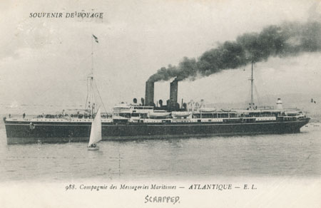 ATLANTIQUE - later ANGKOR - Messageries Maritimes - www.simplonpc.co.uk