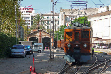 Loco No.2 at Palma - Photo:  Ian Boyle, 26th August 2009 - simplonpc.co.uk