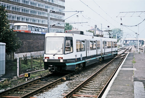 Manchester Tramkink - Photo: ©1992 Ian Boyle -  www.simplompc.co.uk - Simplon Postcards