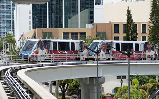 Miami Metromover - CELBRITY ECLIPSE 2012 Cruise - Photo: © Ian Boyle, April 2012 - www.simplonpc.co.uk