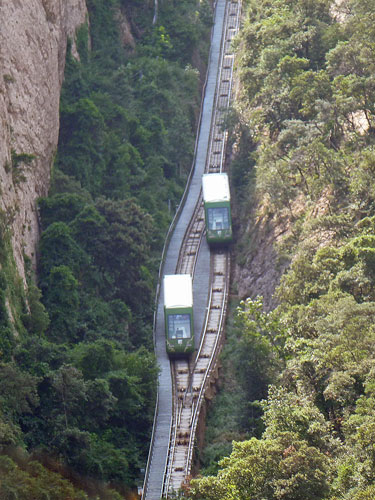 Monserrat - Funicular de Sant Joan - Photo: ©2013 Martin Grant  - www.simplompc.co.uk - Simplon Postcards