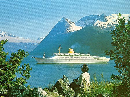 SAGAFJORD - Norwegian America Line - Simplon Postcards - www.simplonpc.co.uk