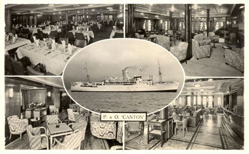 CANTON (1938) - P&O - Simplon Postcards - www.simplonpc.co.uk