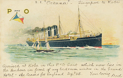 OCEANA - P&O 1888 - Simplon Postcards - simplonpc.co.uk