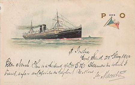 P&O INDIA (2) 1896-1915