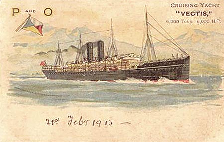 VECTIS - P&O 1881 - Simplon Postcards - simplonpc.co.uk