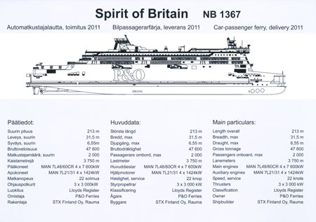 SPIRIT OF BRITAIN - P&O Ferries - www.simplonpc.co.uk