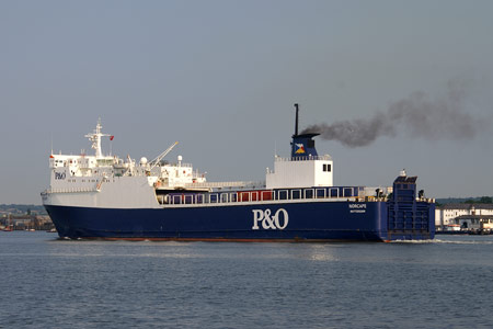 Norcape leaving Tilbury - Photo: © 2008 Ian Boyle - www.simplonpc.co.uk