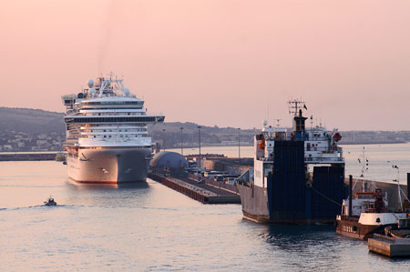 Ventura at Civitavecchia - Photo: © Ian Boyle, 24th August 2009