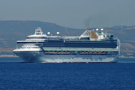 Ventura leaving Gibraltar - Photo: © Ian Boyle, 27th August 2009