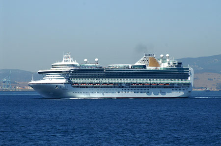 Ventura leaving Gibraltar - Photo: © Ian Boyle, 27th August 2009