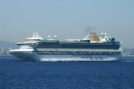 Ventura leaving Gibraltar - Photo: © Ian Boyle, 27th August 2009