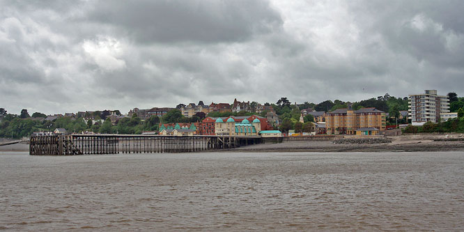 Penarth Pier from PS WAVERLEY