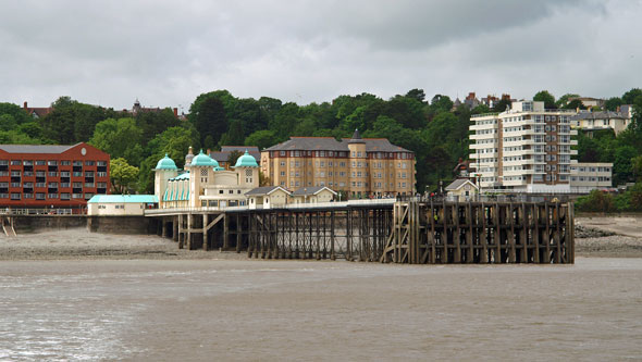 Penarth Pier from PS WAVERLEY