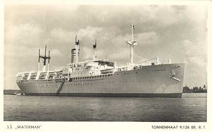 #php.01930 Photo MS WATERMAN ROTTERDAM LLOYD 1963 PAQUEBOT PASSENGER SHIP 