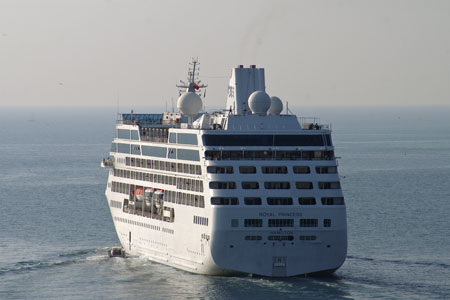 ROYAL PRINCESS at Civitavecchia - Photo: © Ian Boyle, 24th August 2009 - www.simplonpc.co.uk