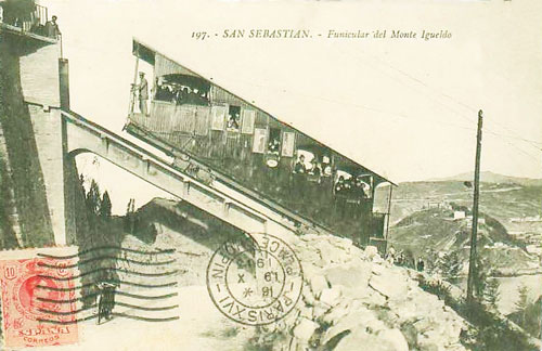 San Sebastian / Donostia - Monte Ulia cableway - www.simplompc.co.uk - Simplon Postcards