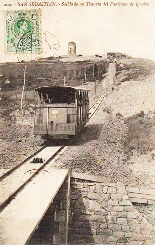 San Sebastian / Donostia - Monte Ulia cableway - www.simplompc.co.uk - Simplon Postcards