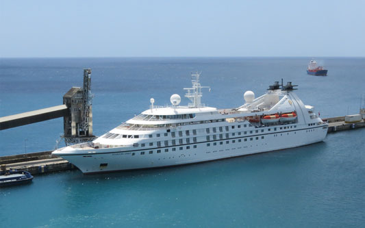 Azura Cruise - SEABOURN SOJOURN at Barbados - Photo: © Ian Boyle, 23rd March 2014 - www.simplonpc.co.uk