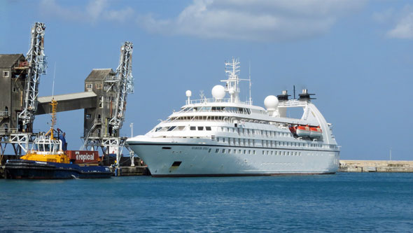 Azura Cruise - SEABOURN SOJOURN at Barbados - Photo: © Ian Boyle, 23rd March 2014 - www.simplonpc.co.uk