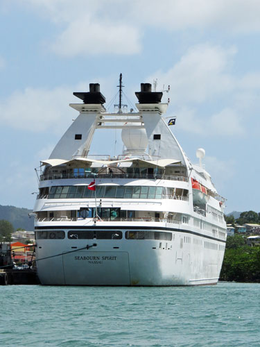 Azura Cruise - SEABOURN SPIRIT at Castries, St Lucia - Photo: © Ian Boyle, 23rd March 2014 - www.simplonpc.co.uk