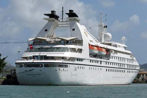 Azura Cruise - SEABOURN SPIRIT at Castries, St Lucia - Photo: © Ian Boyle, 23rd March 2014 - www.simplonpc.co.uk