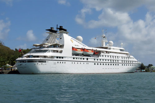 Azura Cruise - SEABOURN SPIRIT at Castries, St Lucia - Photo: © Ian Boyle, 23rd March 2014 - www.simplonpc.co.uk