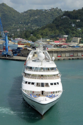 Azura Cruise - SEABOURN SPIRIT at Castries, St Lucia - Photo: © Ian Boyle, 23rd March 2014 - www.simplonpc.co.uk