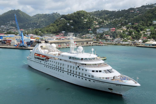 Azura Cruise - SEABOURN SPIRIT at Castries, St Lucia - Photo: © Ian Boyle, 23rd March 2014 - www.simplonpc.co.uk