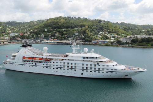 Azura Cruise - SEABOURN SPIRIT at Castries, St Lucia - Photo: © Ian Boyle, 23rd March 2014 - www.simplonpc.co.uk