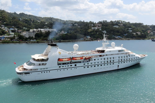 Azura Cruise - SEABOURN SPIRIT at Castries, St Lucia - Photo: © Ian Boyle, 23rd March 2014 - www.simplonpc.co.uk